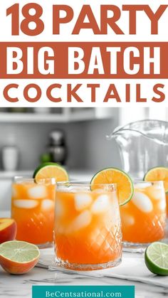 Make entertaining easy with these Big Batch Cocktails, perfect for your next gathering! These beverage recipes include bulk alcohol drinks like margaritas, vodka party punch, and big batch vodka cranberry cocktails. Ideal for large parties and summer celebrations, these make-ahead cocktails are sure to keep the fun flowing. Whether you’re planning Labor Day cocktails or refreshing summer drinks, these big batch cocktail recipes have you covered. Save this pin and mix up delicious drinks for your next event!