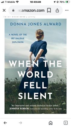 the book cover for when the world fell silent