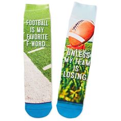 Football Is My Favorite F-Word Toe of a Kind Socks Football Funny, Novelty Socks, Pig Skin, My Favorite, Architecture