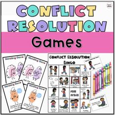 the conflict resolution game for conflict resolution and conflict resolution with pictures of people on it