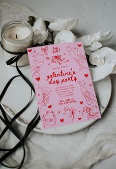 Galentines Dinner Party, Valentine’s Day Wedding, Galentine Invitation, Galentines Sleepover, Cupid Party, Galentines Invitation, Galentines Aesthetic, Galentines Party Decor, Valentine Party Invitations