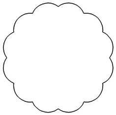 a blank paper circle cut out to be used as a flower ornament for crafting