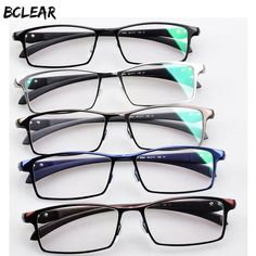 Bclear Men Titanium Alloy Eyeglasses Frame Eyewear Flexible Temples Eyewear Trends, Frame Eyeglasses, Fashion Eyeglasses, Prescription Eyewear, Full Frame, Eyewear Fashion, Eyewear Accessories, Eyewear Sunglasses