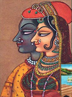 Heavenly Scenery, Couple Dancing Drawing, Bani Thani, Morden Art, Kathak Dance, Desi Art, Ma Durga, Rajasthani Painting, Pichwai Painting