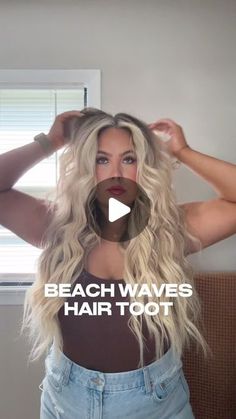 How To Mermaid Hair Waves, How To Do Beach Waves With A Wand, How To Do Beach Waves With Curling Iron, How To Beach Wave Hair, Beachwaver Hairstyles, How To Do Beach Waves, Long Beach Waves Hair, Mermaid Waves Hair, Beach Wave Hairstyles