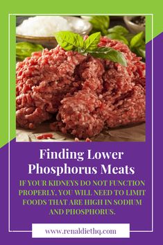 Low Phosphorus Foods, Renal Diet Menu, Kidney Healthy Foods, Kidney Friendly Recipes Renal Diet, Kidney Diet Recipes, Low Potassium Diet, Renal Diet Recipes, Kidney Friendly Foods