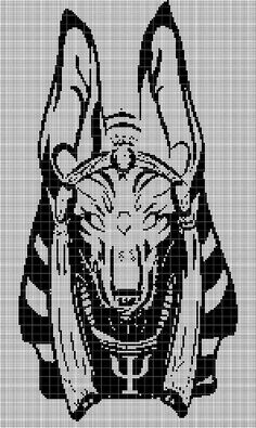 a cross stitch pattern with the head of a tiger