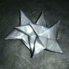 an origami star sitting on top of a table