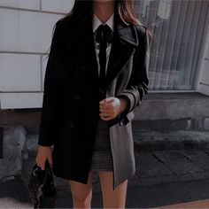 Private School Uniforms Aesthetic Black, Black Uniform Outfits School, Black Uniform Outfits, Uniform Outfits Black, Black School Uniform, Black Uniform, Royal Elite Series