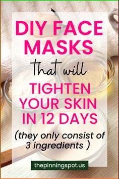 Diy Skin Tightening, Tightening Face Mask, Best Homemade Face Mask, Wrinkles Remedies Face, Natural Skin Tightening, Skin Tightening Mask, Anti Aging Face Mask, Anti Aging Homemade, Anti Aging Remedies