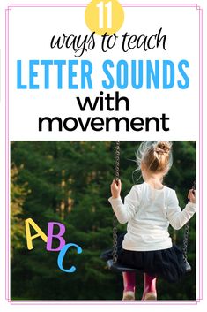 Games For Learning Letter Sounds, Letter Sounds Games Preschool, Kinesthetic Alphabet Activities, Teaching Alphabet Sounds, Active Phonics Activities, Beginning Phonics Activities, Phonics Videos Letter Sounds, Pre K Letter Sound Activities