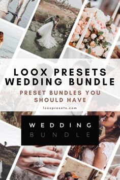 Loox Wedding Bundle Preset/Lightroom preset/best photoediting/wedding photography/wedding photoshoot Lightroom Presets Bundle, Editing Photo