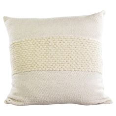 a white pillow on a white background