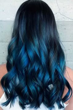 Dark Blue Hair, Guy Tang, Ombre Hair Color, Jenny Packham