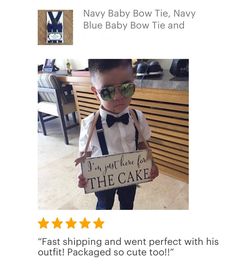 Navy Blue Bow Tie & Navy Blue Suspenders- The Perfect Wedding Look! Your special guy will look so handsome when he shows up wearing this navy bow tie and navy suspenders! Our navy blue bow tie is a great choice for family photos, wedding, ring bearer outfit, birthday celebration or any other special occasion. ❤ **Please Specify** Bow Tie Only (w/ Clip or Neck Strap), Suspenders Only, or Bow Tie Only & Susp (Bow Tie and Suspenders) SUSPENDERS- One Pair of our Quality Suspenders BOW TIE - Navy Ring, Wedding Ring Bearer Outfit, Navy Blue Suspenders, Baby Wedding Outfit, Navy Blue Bow Tie, Navy Bow Tie, Blue Suspenders, Toddler Bow Ties, Wedding Ring Bearer