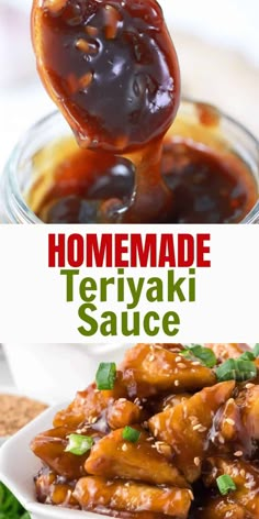 homemade teriyaki sauce in a glass bowl