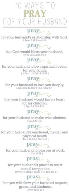 the ten ways to pray for your husband in this printable prayer poster, which is also available as a wall hanging