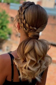 Preppy Hairstyles, Hairstyle Examples, Formal Hairstyles For Long Hair, Dutch Braid Hairstyles, Hair Braiding, Hot Hair Styles, Low Ponytail, Hairdo For Long Hair, Easy Hairstyles For Long Hair