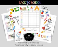 Get ready for back to school fun with this Bunco printable bundle perfect for August and September! This bundle includes everything you need to host a lively Bunco game night with a school-themed twist. Featuring colorful and vibrant designs, these printables will definitely add a touch of excitement to your gatherings. Whether you're a teacher looking for a fun activity for your classroom or a parent wanting to kick off the school year in style, this bundle is sure to bring joy and laughter to Back To School Bunco Theme, Bunco Rules Easy, Free Printable Bunco Rules, Bunco Cards Printable Free, Bunco Invitations, Bunco Prizes, Bunco Gifts, Bunco Game, Dice Games