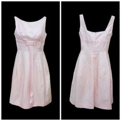 ad eBay - Find many great new & used options and get the best deals for Vintage 1960s Bow Front Pink Woven Satin Formal Dress - Union Made at the best online prices at eBay! Free shipping for many products! Pink 60s Fashion, 1960s Pink Aesthetic, Vintage 1960s Dresses, Babydoll Dress Vintage, Thrift Manifestation, Scream 1996, 60s Fashion Dresses, 1990s Dress, Vintage Pink Dress