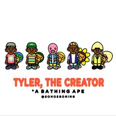 the logo for tyler, the creator's bathing ape songbooking album cover