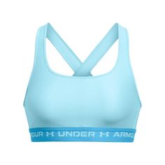 Under Armour Women's Mid Crossback Sports Bra​ - Hibbett | City Gear Under Armour Bra, Cheer Shoes, Track Shoes, Wrestling Shoes, Spring Sneakers, Casual Running Shoes, Tank Top Bras, Volleyball Shoes, Sports Skirts