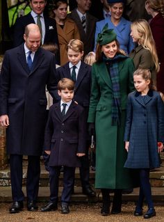 the royal family are all dressed up and ready to go out for christmas day celebrations