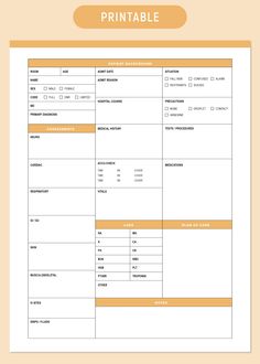 an invoice form is shown with the words printable and it's orange