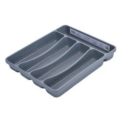 a plastic tray with three compartments for food