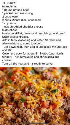 a recipe for mexican rice with ground beef