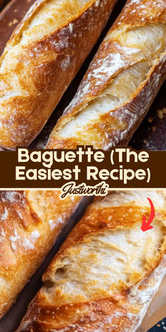 baguette the easyest recipe for french bread is made with only three ingredients