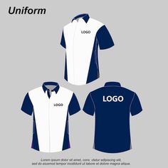 Vector sport uniform office simple | Premium Vector #Freepik #vector #polo-template #polo-shirt #polo-mockup #polo Uniform Tshirt Design Ideas, Uniform Shirt Design, Polo Design Ideas, Corporate Shirt Design, Corporate Uniform Design, Polo Shirt Design Graphics, Uniform Office, Polo Shirt Design Uniform, Polo Uniform