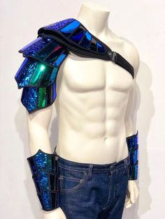 Intergalactic Costumes Men, Neon Rave Outfits Men, Rave Fits For Guys, Chrome Colors, Futuristic Costume, Armor Medieval, Rave Outfits Men, Carnival Outfit, Medieval Cosplay