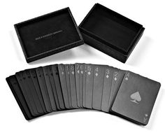 Love at first sight. Fun Card Games, Novelty Bags, All Black Everything, White Aesthetic, Deck Of Cards, Back To Black