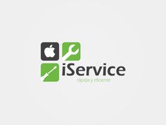 the logo for an appliance company, iservice has been updated