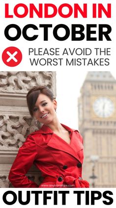 Please avoid common packing mistakes in London! Essential UK vacation tips from a local: The ultimate packing guide for your October trip to London. Includes weather insights, outfit guide, packing list, and essential clothing items you need. Fall outfits | Autumn packing guide | UK Travel Essentials Uk Fall Outfits, City Break Outfit Autumn, Uk Vacation, Fall Packing List