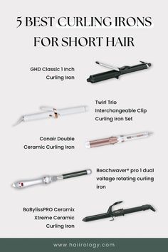 Curling Iron Size Guide, 1 Inch Curling Iron, Rotating Curling Iron