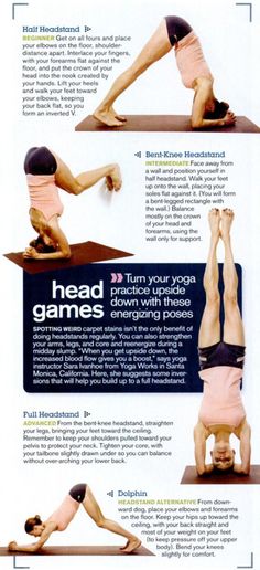 an advertisement for yoga with two people doing handstand exercises on the same board