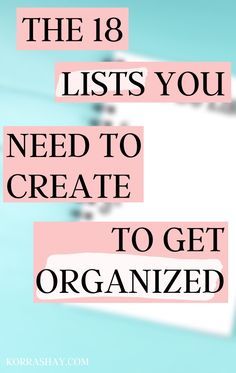 How To Be Organised, How To Get Organized, How To Be Organized, Lists To Write, Organization Binder, How To Be More Organized, Organization Lists, Paz Mental