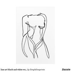 a black and white drawing of a woman's torso