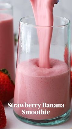 Strawberry Banana Smoothie Vanilla Protein Shake, Smoothie Protein, Strawberry Banana Smoothie, Protein Shake, Strawberry Banana, Banana Smoothie, Meal Replacement, Simple Recipe, Amino Acids