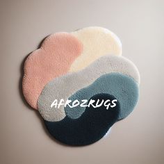 three round rugs with the word ardrorius on them