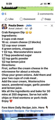 an image of a recipe on the app for people to eat and have fun with it