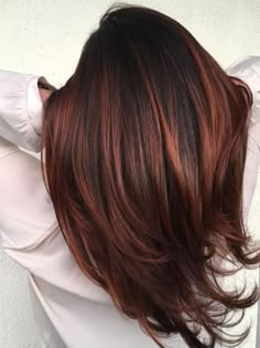 Chocolate Copper Hair – Red Hot Balayage - davidreed.co Hair Color Ideas For Brunettes Balayage, Dark Auburn Hair, Auburn Balayage, Rambut Brunette, Red Balayage, Latest Hair Color, Hair Color Auburn, Copper Hair Color, Winter Hair Color