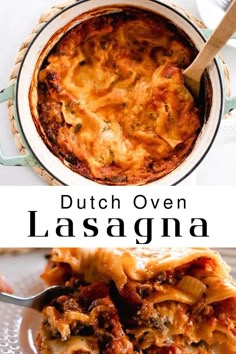 thick layers of melty & hearty lasagna noodles, tomato sauce, beef and cheese baked up in a dutch oven Lasagna Soup Recipe Dutch Oven, Lasagna In Dutch Oven, Dutch Oven Recipes For Two, Dutch Oven Baking Recipes, Easy Dutch Oven Dinners, Recipes Using Dutch Oven, 5 Quart Dutch Oven Recipes, Best Dutch Oven Recipes Dinners, Dutch Oven Baking