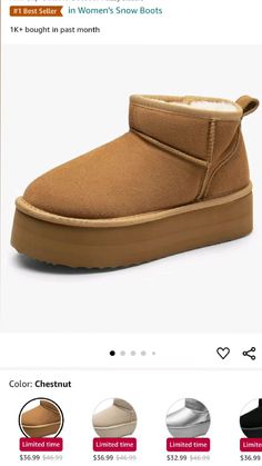 Click "VISIT SITE" for the link #adv #cybermonday #deals #uggs Mini Boots, Ankle Snow Boots, Gift List, Boots For Women, Snow Boots, Winter Boots, Suede Leather, Memory Foam