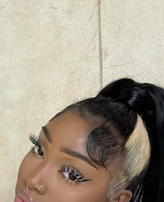 Hair Laid, Hair Ponytail Styles, Ponytail Styles, Baddie Hairstyles, Hair Inspo Color