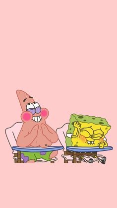 an image of spongebob and his friend