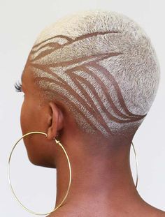 50 Short Hairstyles for Black Women | StayGlam Black Women Haircuts, Cute Black Women, Shaved Blonde, Buzz Cut Hairstyles, Women Haircuts, Shaved Hair Designs, Afro Punk