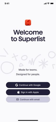 the welcome to superist app is displayed on an iphone screen, and it's not